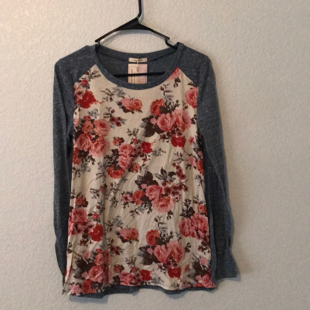 Floral Jersey Top